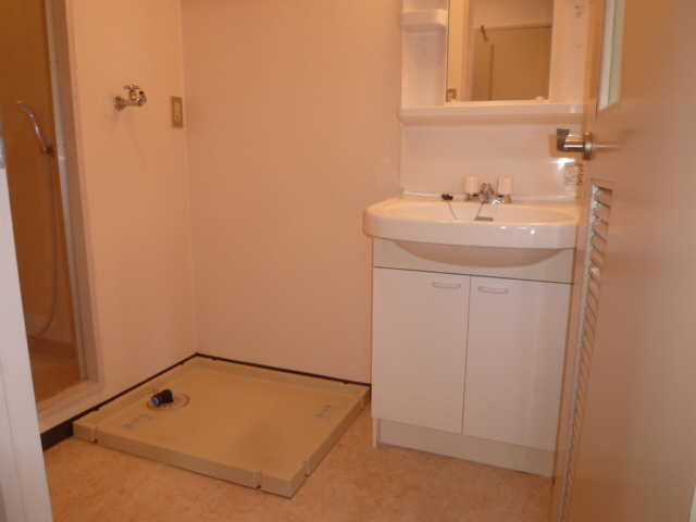 Washroom. It is a photograph of another room