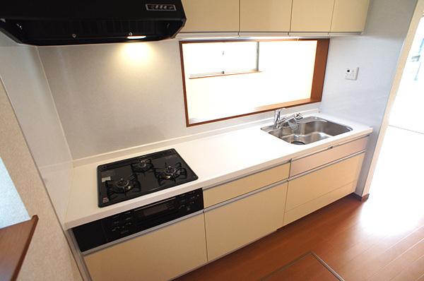 Kitchen. Bright kitchen that white was the keynote Indoor (10 May 2013) Shooting 4 Building