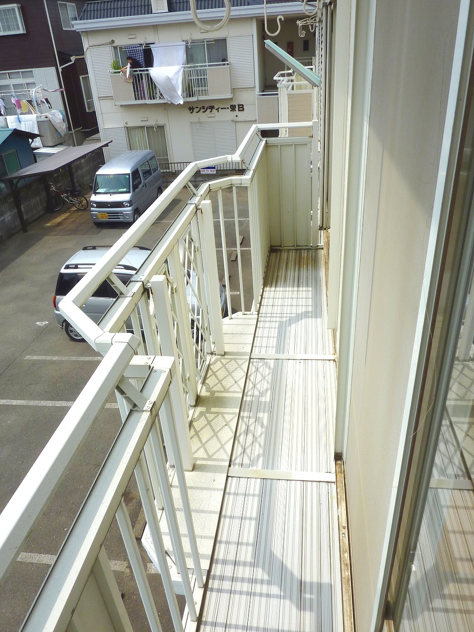 Balcony. Day is good balcony