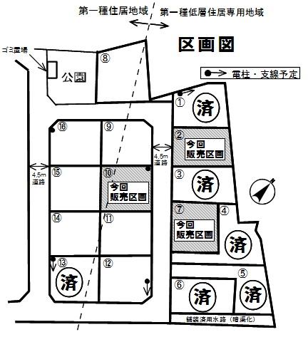 The entire compartment Figure. All 16 compartments large-scale development subdivision. All sections 40 square meters or more! 