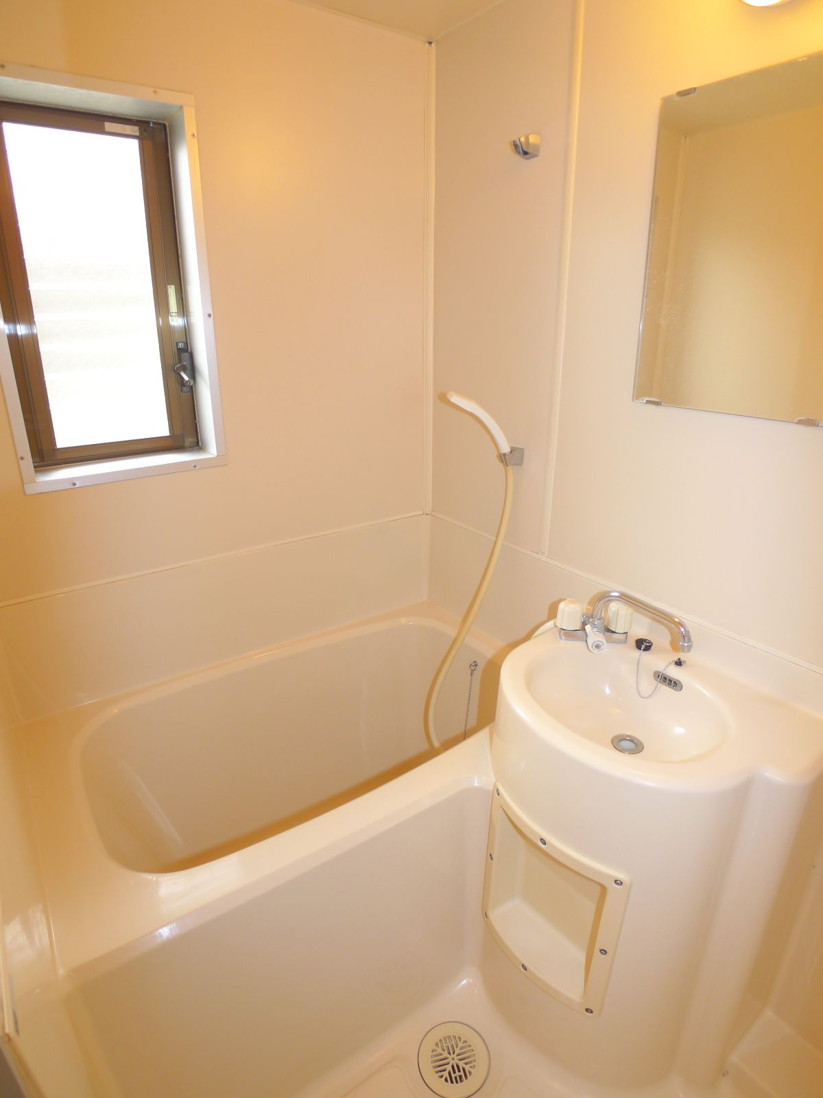 Bath. There are window