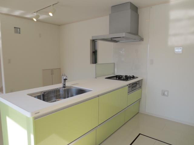 Kitchen. Friendly color scheme is beautiful kitchen. 