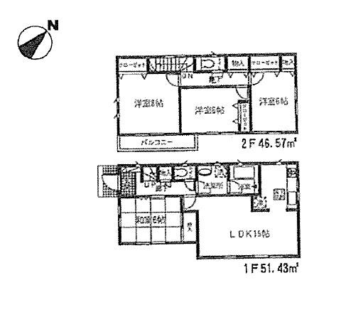 Floor plan. Okegawa Municipal Okegawa 912m to East Elementary School