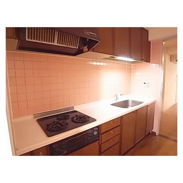 Kitchen. System Kitchen 3-neck with stove