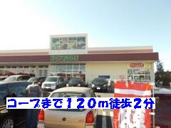 Supermarket. 120m to the Co-op (super)