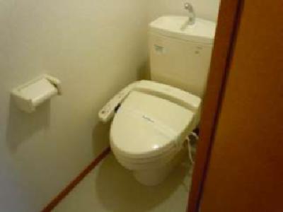 Toilet. Toilet with a comfortable warm water washing toilet seat