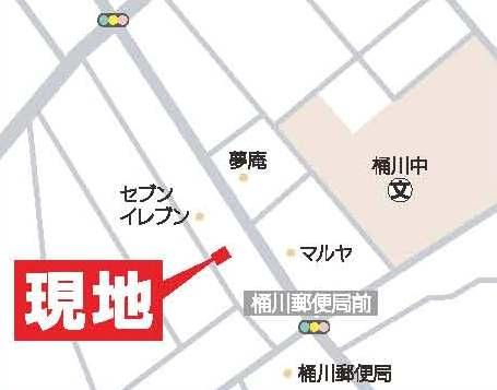 Local guide map. Location is a high of near convenience from station. 