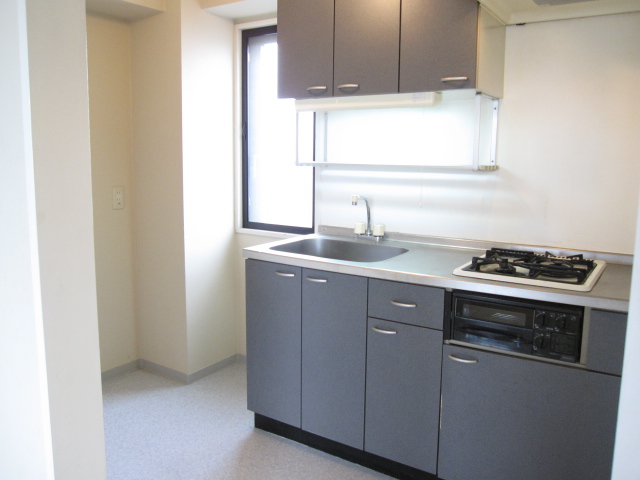 Kitchen. There is a window in the kitchen