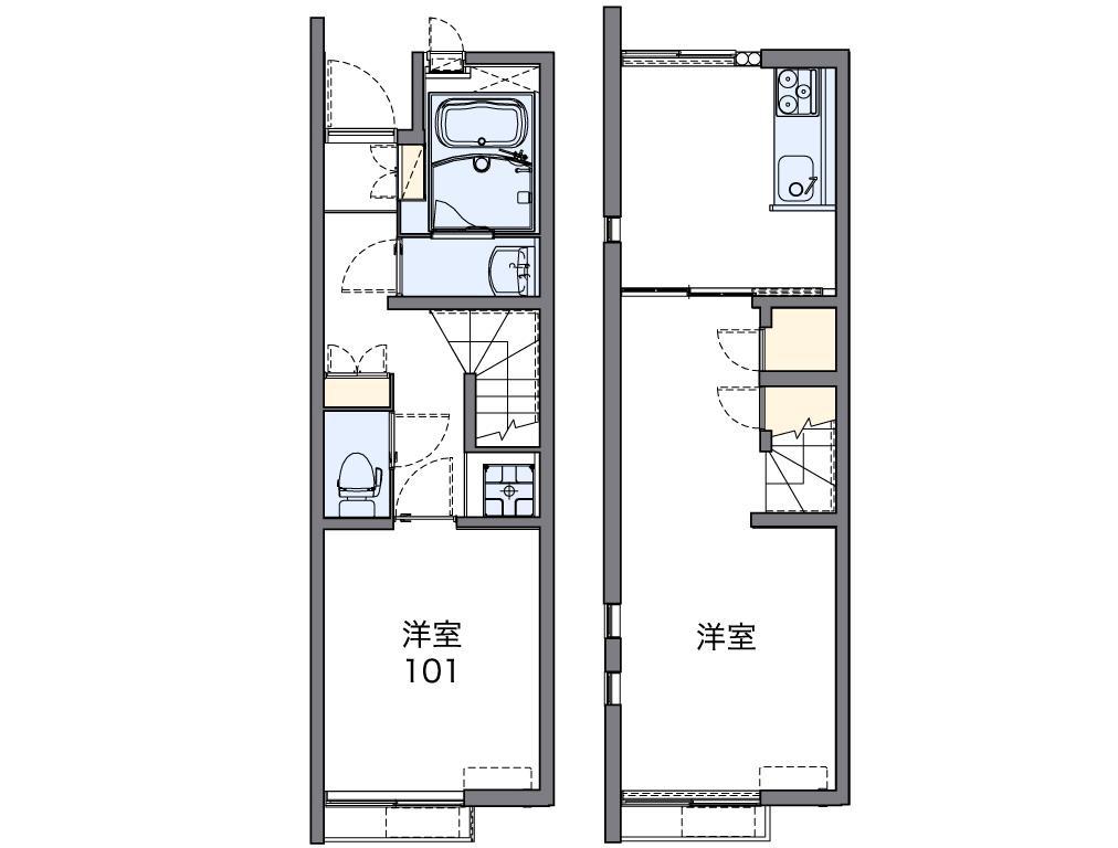 Building appearance. Spacious room I am happy.