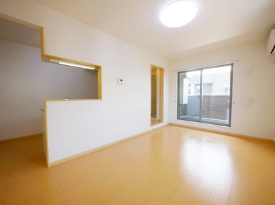 Living and room. The completed is the same type of photo