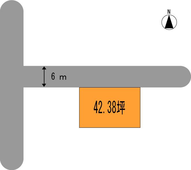 Compartment figure. Land price 4.8 million yen, Land area 140.12 sq m