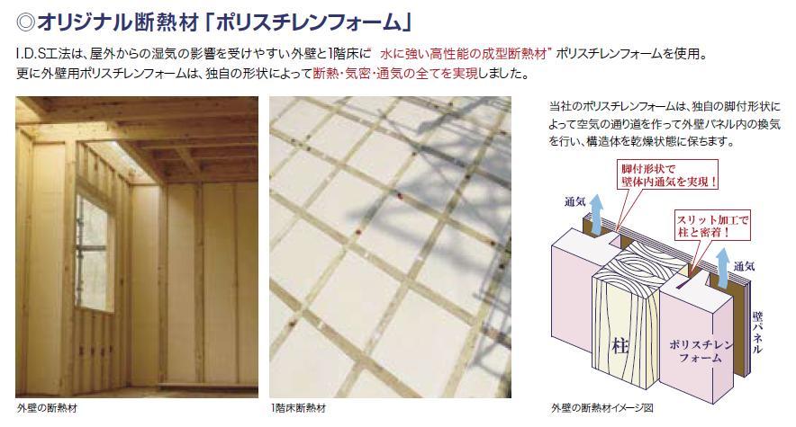 Construction ・ Construction method ・ specification. Anti-condensation polystyrene foam with a double ventilation method is also highly insulated.