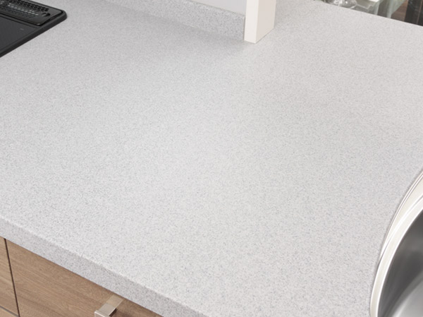 Kitchen.  [Artificial marble countertops] The counter top, beautifully, Also adopted an easy artificial marble maintenance. It will produce the upscale kitchen.  ※ The following model Room T-D type (menu plan: free of charge ・ Application deadline Yes), Furniture Rw-C type was taken in September 2010 ・ Furniture etc. optional specifications are not included in the sale price.