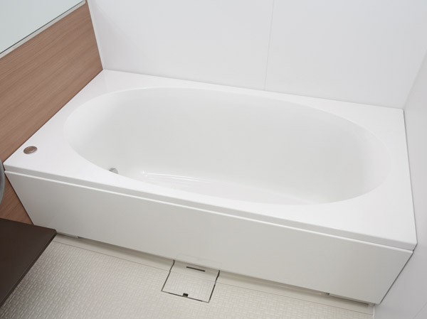 Bathing-wash room.  [Large unit bus] Serving bathing leisurely, It has adopted a large unit bus of about 1.4m × about 1.8m. In low-floor type with consideration to safety, Floor FRP panel, The wall is a half mirror decorative panel. (T-J ・ T-K ・ T-L ・ T-O type will be about 1.3m × about 1.7m)