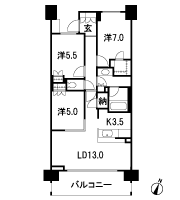 Floor: 3LD ・ K + N (storeroom) + WIC (walk-in closet), the occupied area: 75.34 sq m, Price: 47,500,000 yen, now on sale
