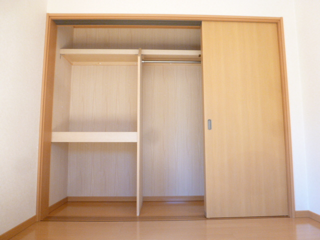 Receipt. Plenty of storage capacity in a happy large closet