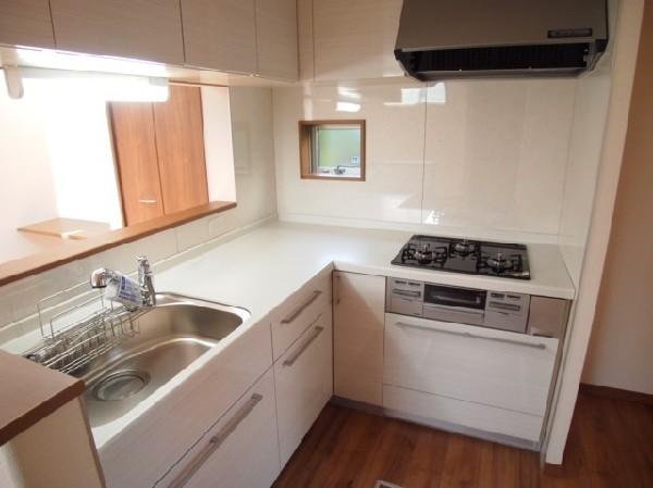 Kitchen. Easy-to-use L-shaped kitchen. Conversation of the family is the dignity expression that spread.