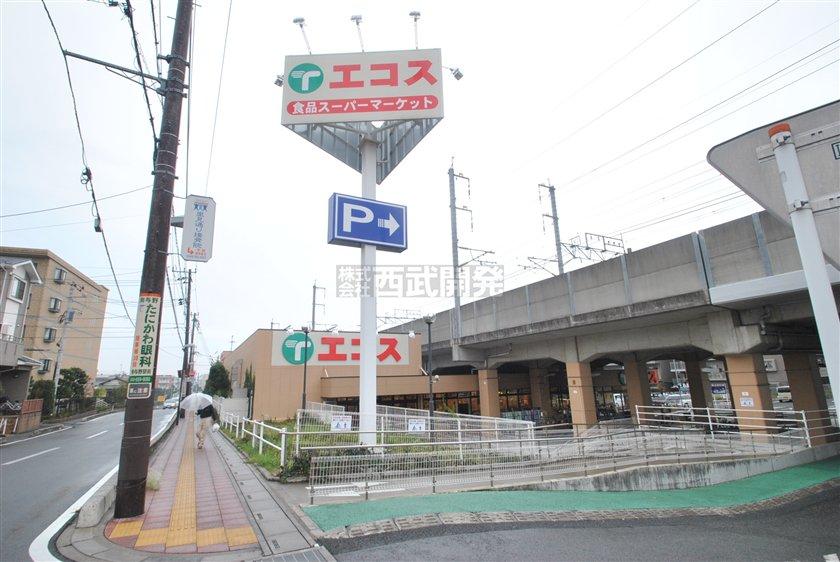 Supermarket. Ecos up to 100m