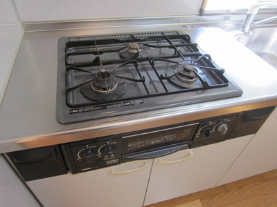 Kitchen. You can also enjoy fish dishes with a grill! 