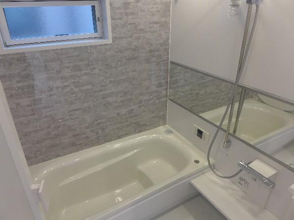 Bathroom. Bathtub is a bathroom dryer with