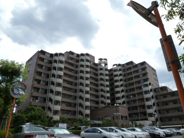 Building appearance. Appearance with a condominium unique profound feeling