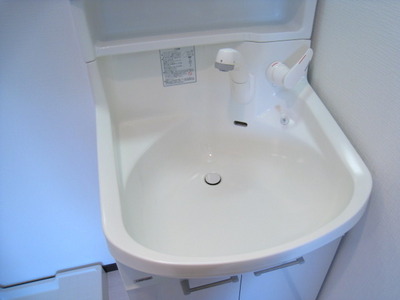 Washroom. Washroom of a large basin bowl