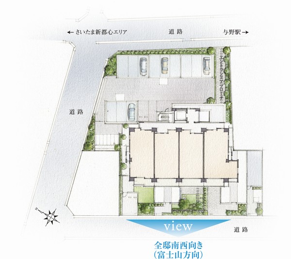 Building structure. site ・ Dwelling unit placement illustrations Which it was drawn based on drawing planning stage, In fact a slightly different. Also, It may be subject to change in the future