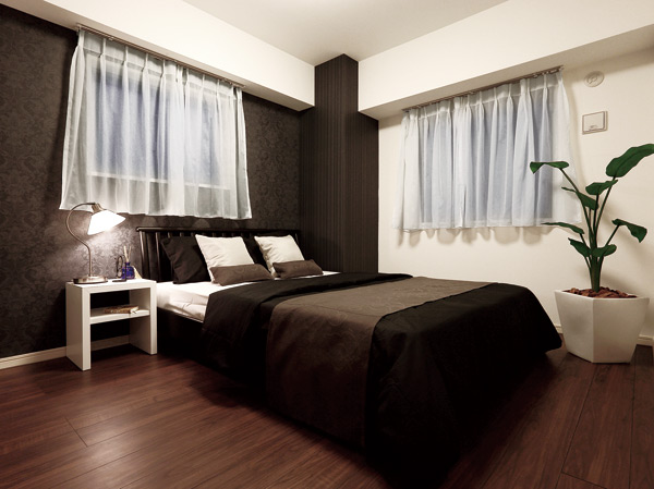 Living.  [Bedroom (1)] It provided the storage space Ya everywhere, Peace of mind ・ Security and structure in pursuit of safety. Increase the comfort is attentive quality to functionality and details of advanced, We invite you to day-to-day spiritually rich.
