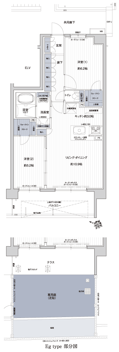 Floor: 2LDK + 2WIC, occupied area: 58.95 sq m, Price: 29,980,000 yen, now on sale