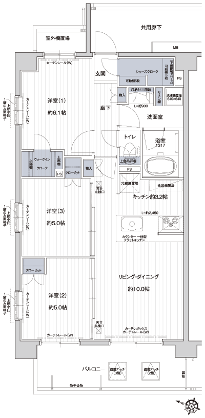 Floor: 3LDK + WIC + SC, occupied area: 65.72 sq m, Price: 35,880,000 yen, now on sale