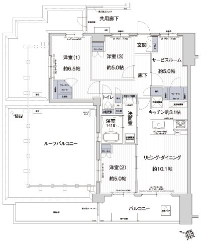 Floor: 3LDK + S + 2WIC, occupied area: 77.28 sq m, Price: 47,380,000 yen, now on sale