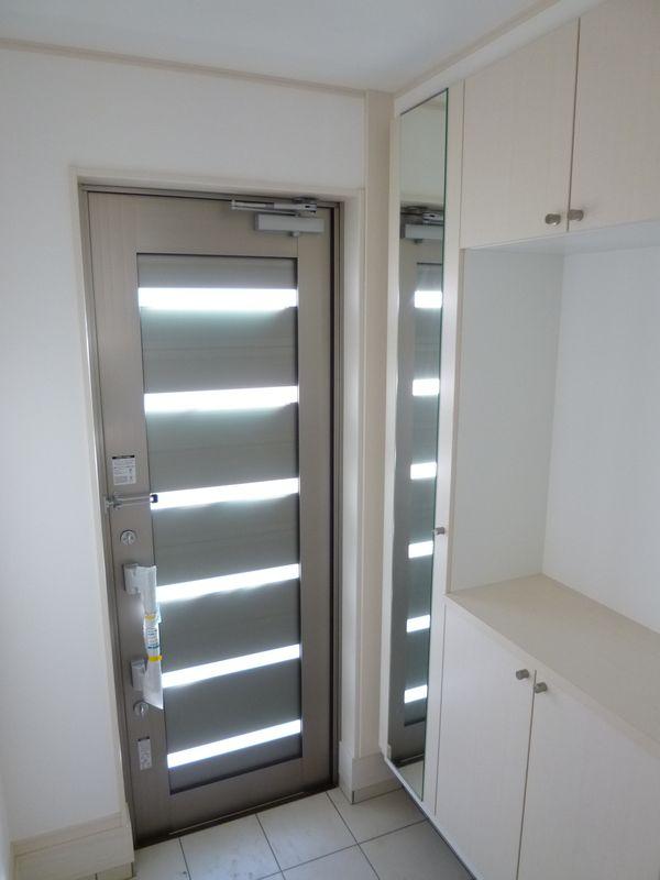 Entrance. Entrance door of contemporary design