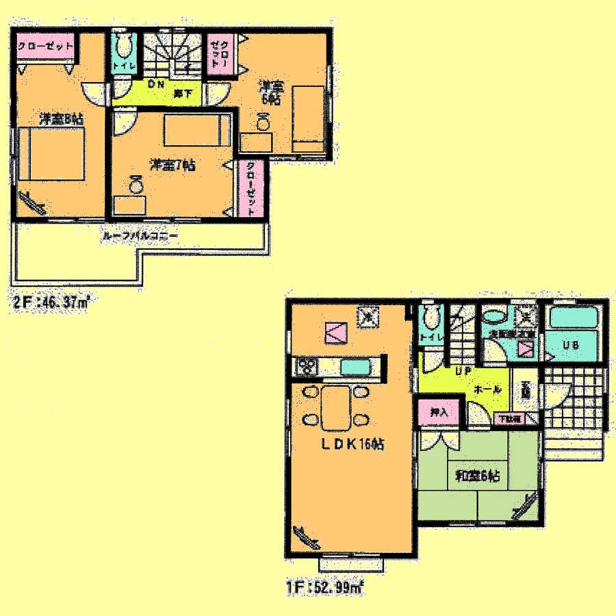 Floor plan. 17.8 million yen, 4LDK, Land area 126.71 sq m , Building area 99.36 sq m located view in addition to this, It will be provided by the hope of design books, such as layout.