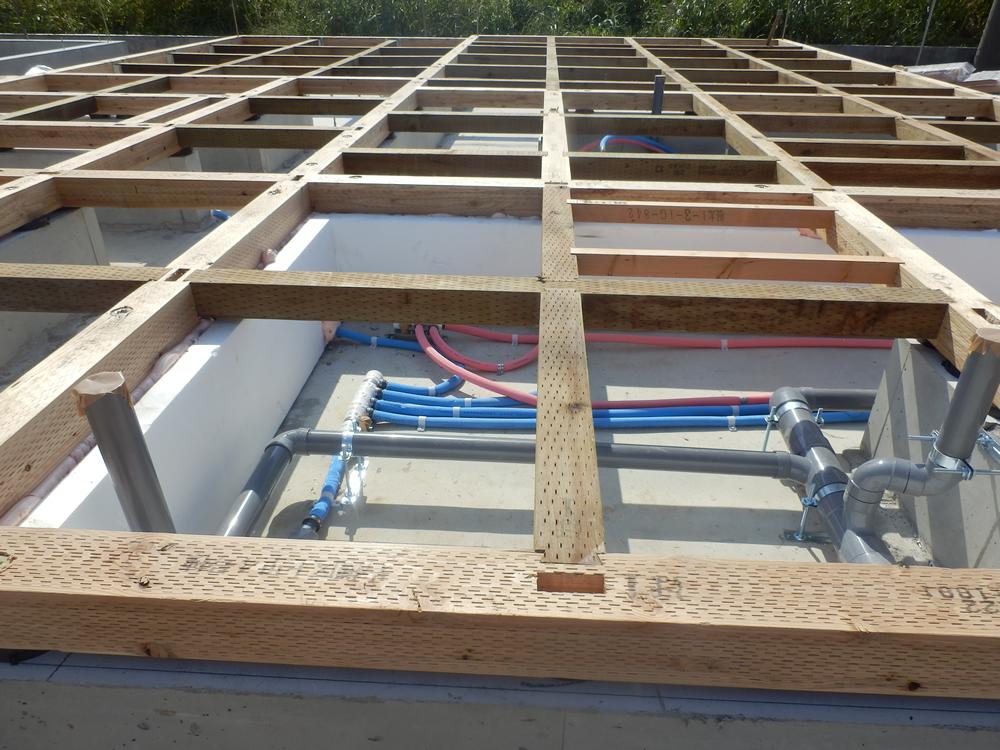 Construction ・ Construction method ・ specification. Foundation is laid photo.