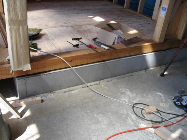 Building plan example (introspection photo). It is a site under construction. 