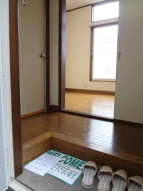 Entrance. Also it contains the light to the door.