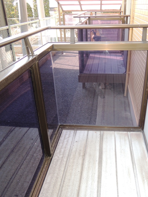 Balcony. Bright balcony