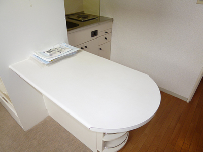 Kitchen. Mini kitchen counter. 