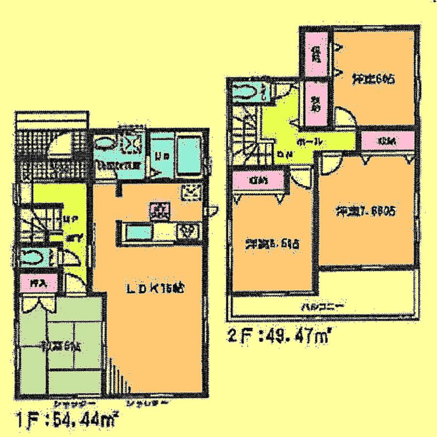 Floor plan. 25,800,000 yen, 4LDK, Land area 141.07 sq m , Building area 103.91 sq m located view in addition to this, It will be provided by the hope of design books, such as layout.
