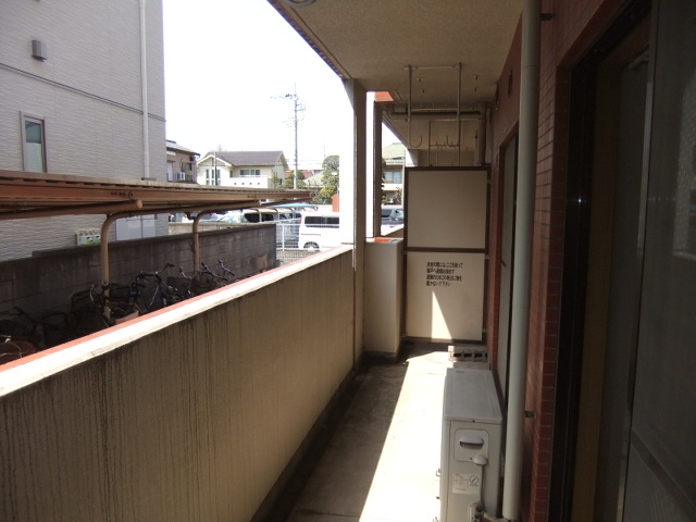 Balcony. Wide balcony