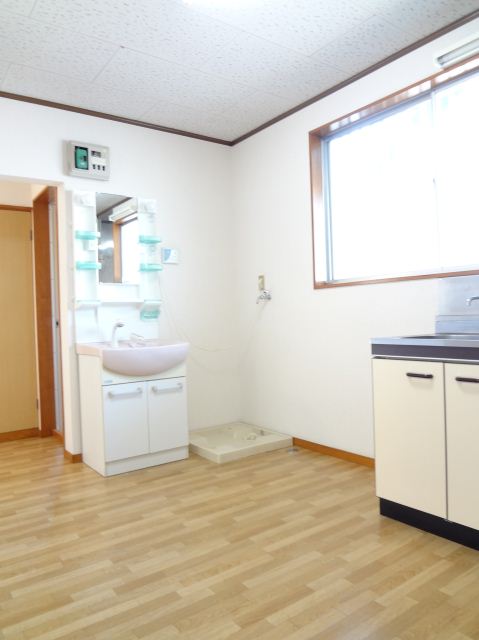 Living and room. Open dining with large windows there