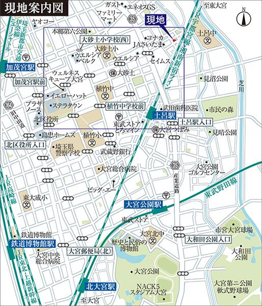 Local guide map.  ※ Near the guide map
