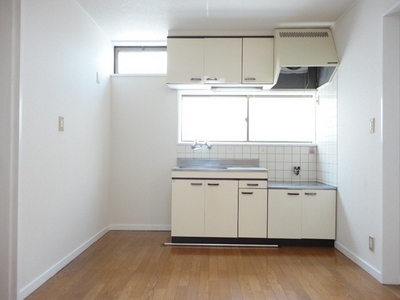 Living and room. You can ventilation because there is a window in the kitchen!