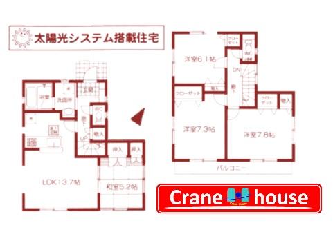 Floor plan. 17.8 million yen, 4LDK, Land area 99.25 sq m , Building area 93.96 sq m