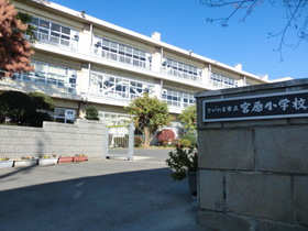Primary school. Miyahara to elementary school (elementary school) 710m