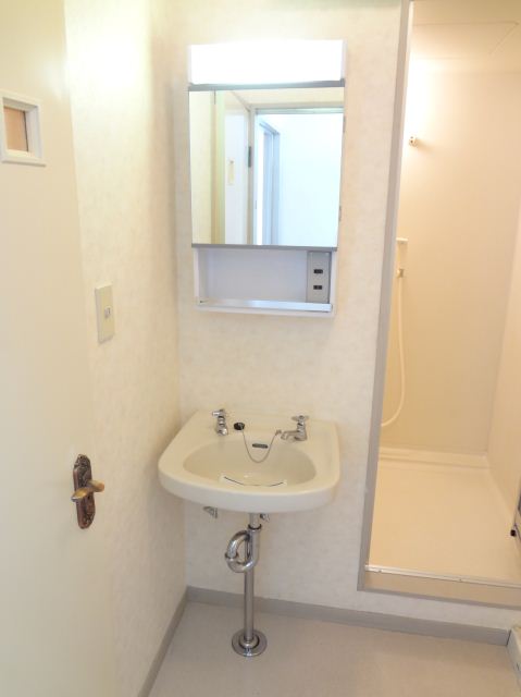 Washroom. Independent wash basin