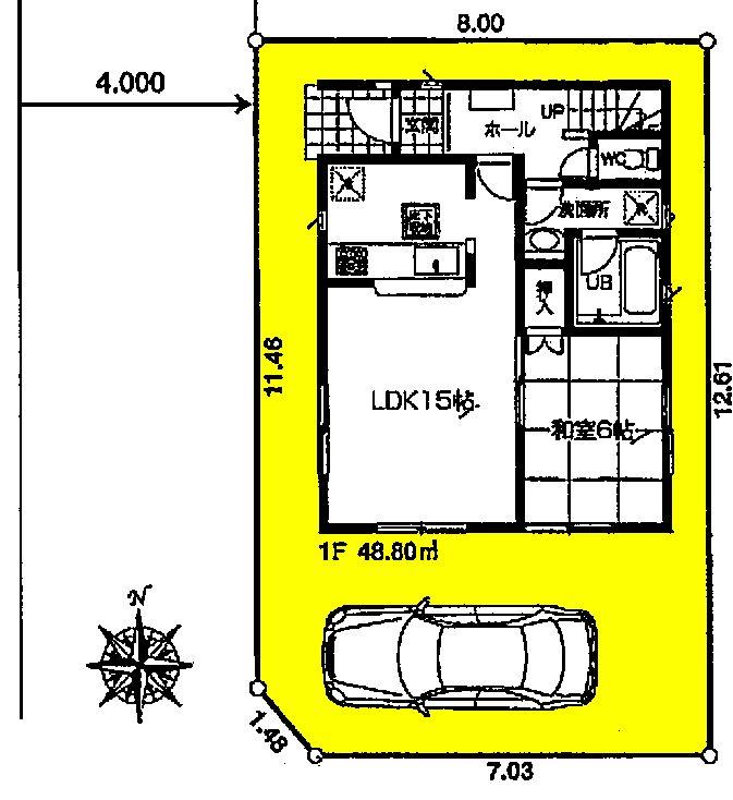 Compartment figure. 28.8 million yen, 4LDK, Land area 100.27 sq m , Building area 99.83 sq m