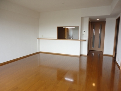 Living and room. Popular face-to-face kitchen