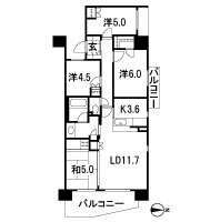 Floor: 4LDK + walk-in closet, the occupied area: 80.74 sq m, Price: 34,700,000 yen, now on sale