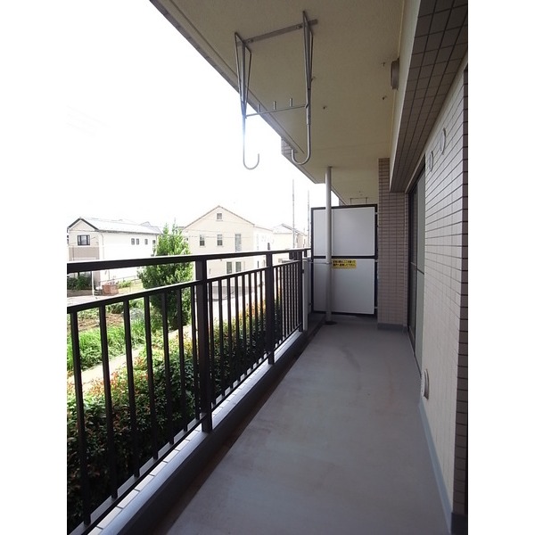 Balcony. Facing south in sunny